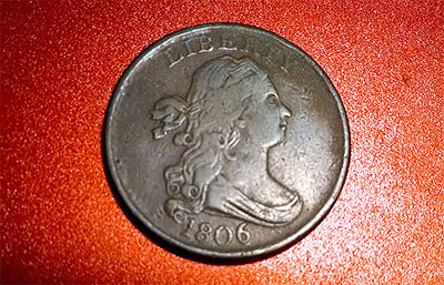 1806 half cent