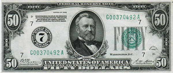 50 dollar bill