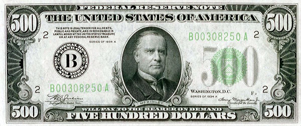 500 dollar bill