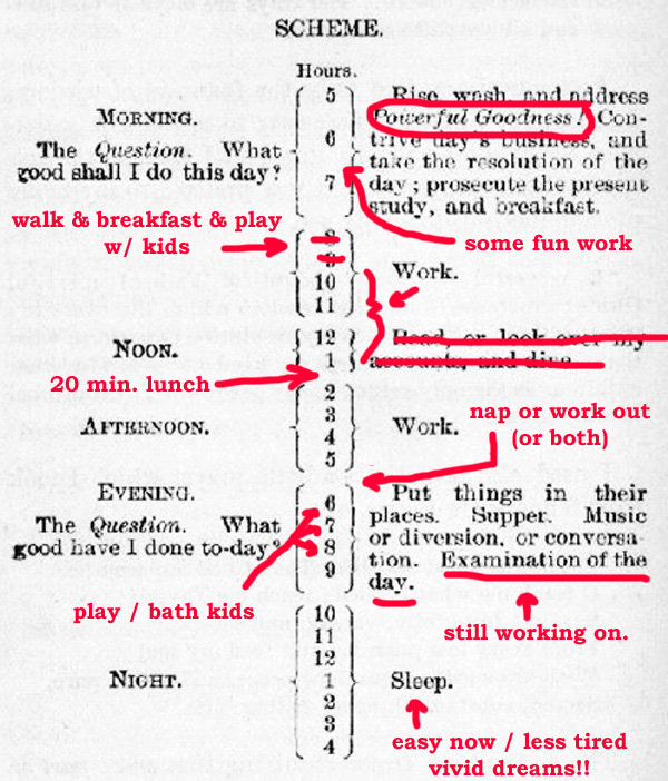 ben franklin schedule month 1