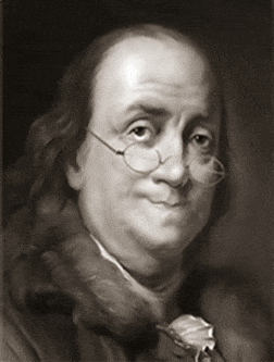 ben franklin wink gif
