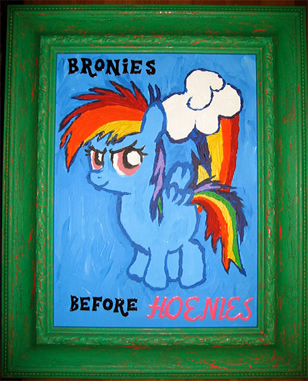 bronies before hoenies framed