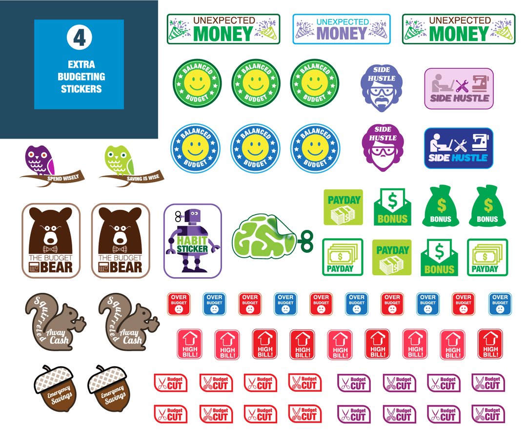 budget bear stickers