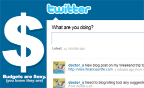 budgets are sexy on twitter