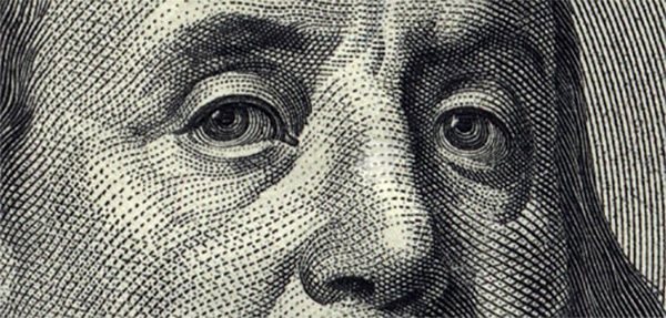 close up ben franklin