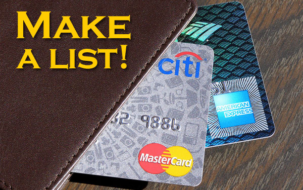 credit card list