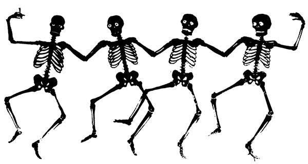 dancing skeletons