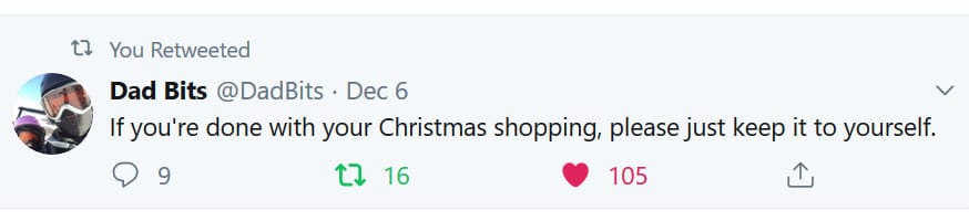 done with christmas shopping