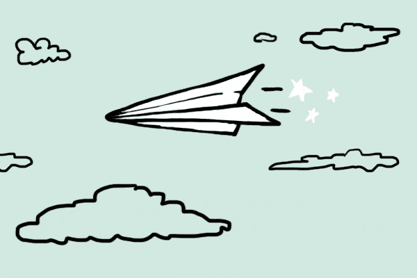 flying mail gif