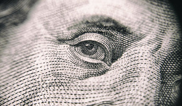 franklin bill close up