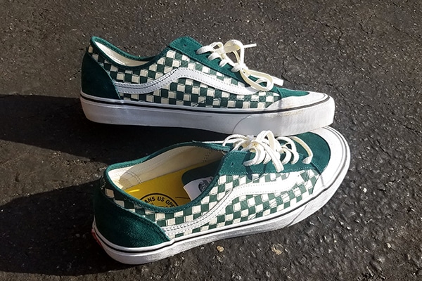 green checkered vans - us open of surfing