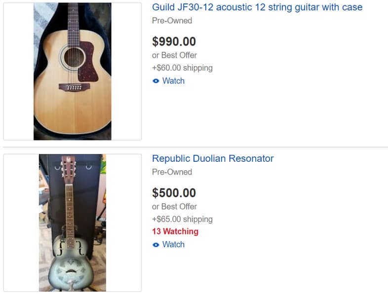 guitars for sale