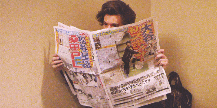 harry styles newspaper