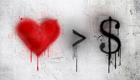 heart greater than money