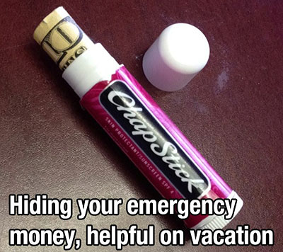 hide money chapstick