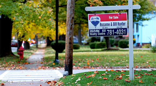 home for sale sign