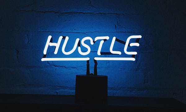 hustle sign