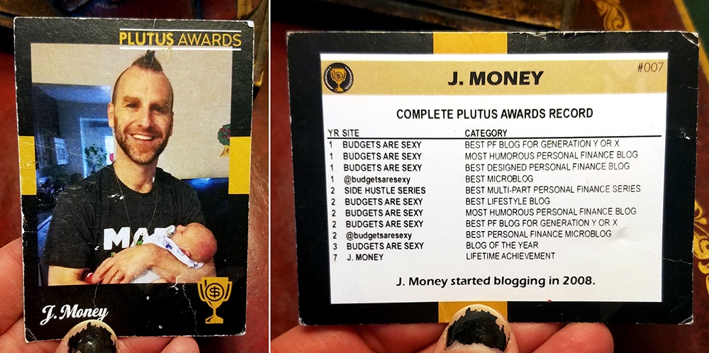 j. money "baseball" card