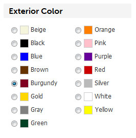 kbb color value