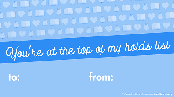 you're at the top of my holds list