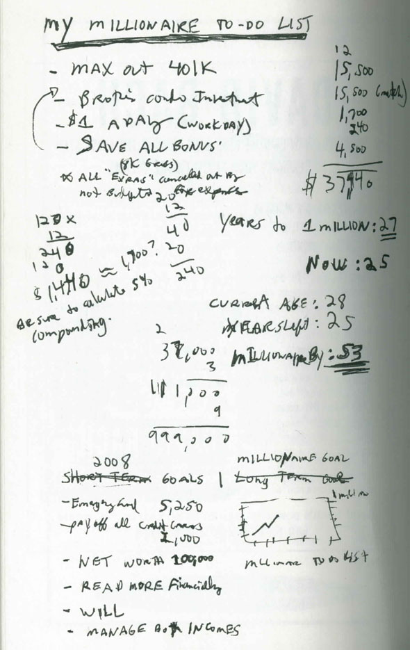 millionaire to-do list