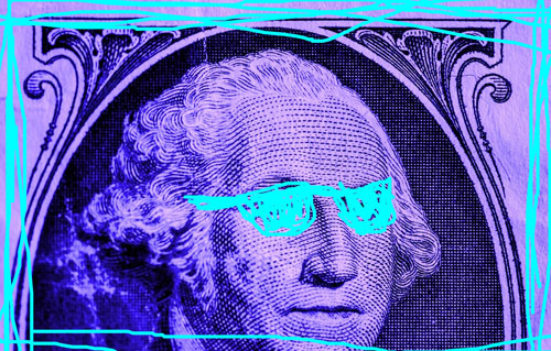 neon george washington