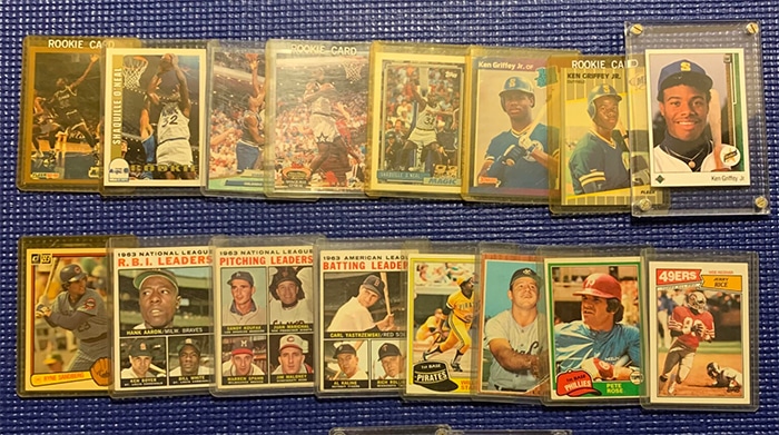 old baseball basketball cards