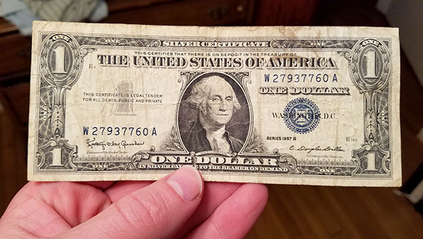 one dollar silver certificate