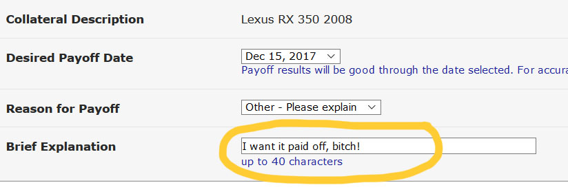 paid off bitch