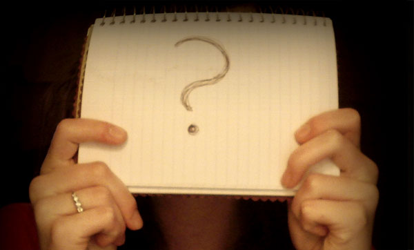question mark doodle