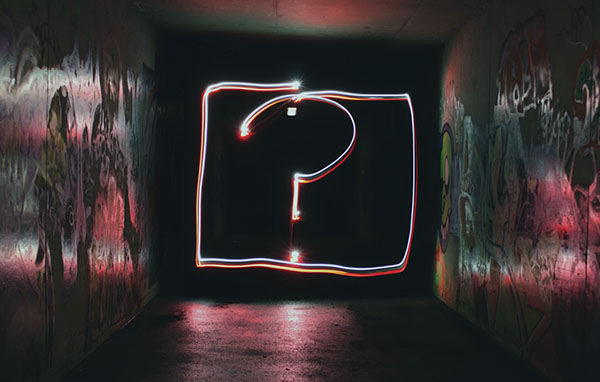 question mark graffiti