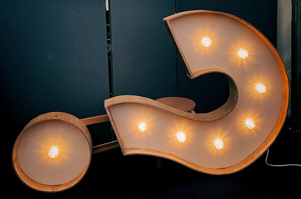 question mark sign