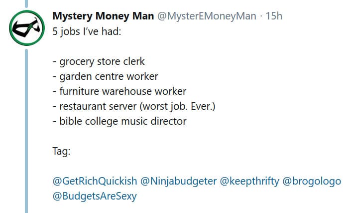 random jobs tweet