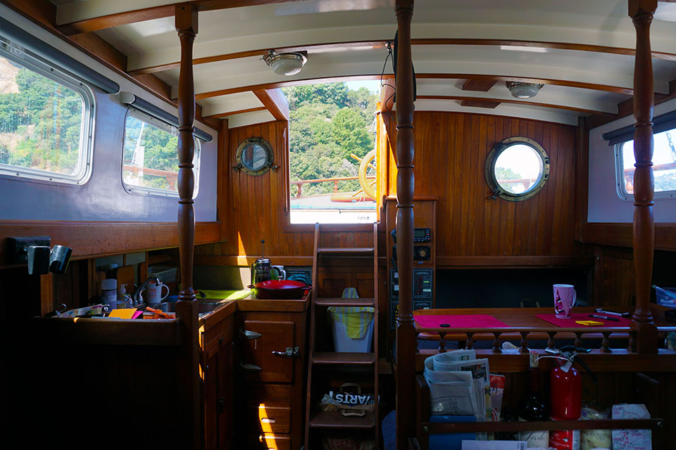 sailboat living quarters