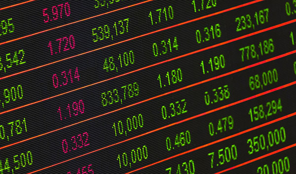 stock market screen