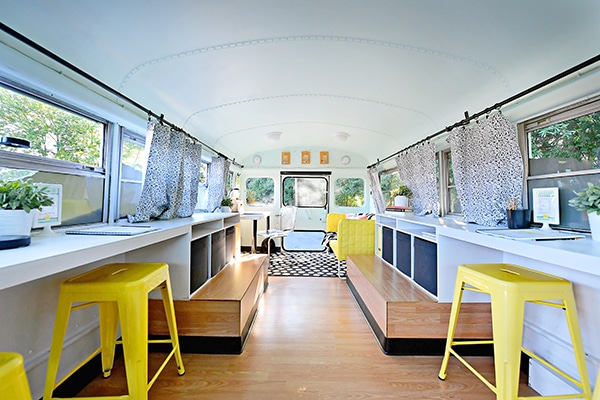 the finance bar bus