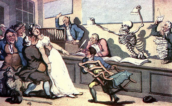 the lottery office painting