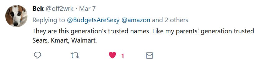 trusted names tweet