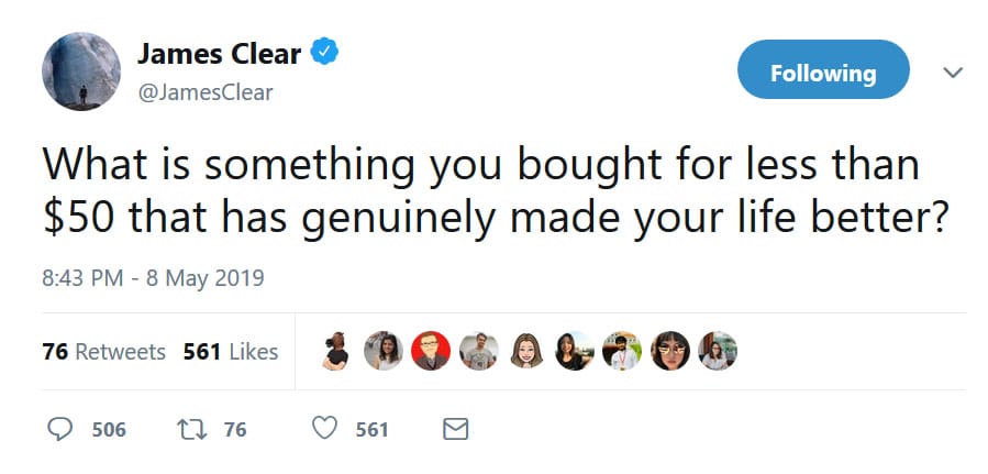 twitter poll 50 dollars
