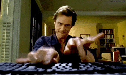 typing fast gif