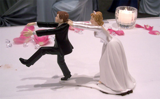 wedding cake topper funny